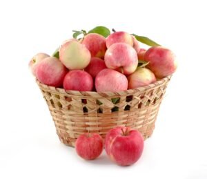apples, basket, fruits
